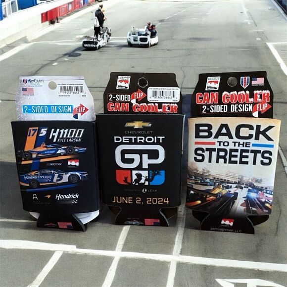 Lot of Three (3) Indy Car Can Cooler/Koozies. Auto Racing - Picture 1 of 2